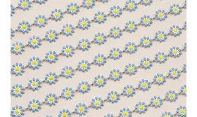 Stain Steel: Cadena Acero Margaritas 10mm Azules / Cadenas de Acero Inoxidable