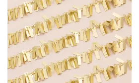 Cadena Ramillates rectangulos 10*3 Oro Mate / Cadenas de Latón / Zamak