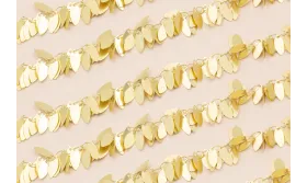 Cadena Ramillates de Ovalos 12*5 mm Oro Mate / Cadenas de Latón / Zamak