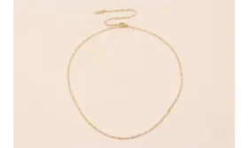 Cadena Completa con cierre 43cms Acero eslabon 1mm / Cadenas de Acero Inoxidable