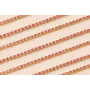 Cadena Strass Critstal 2mm Rojizo transparente / Cadenas de Latón / Zamak