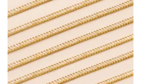 Cadena Strass cristal de 3*1,5mm Lt Rose / Cadenas de Latón / Zamak