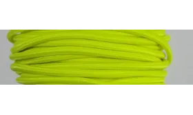 Cordón Goma Alta Calidad 3mm Amarillo Fosforito / Hilos y Cordones, Cordón de goma