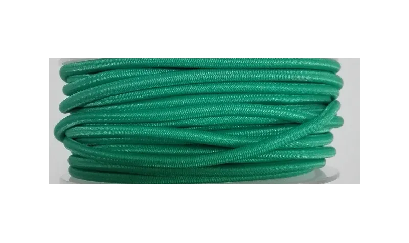 Cordón Goma Alta Calidad 3mm Verde Turquesa / Hilos y Cordones, Cordón de goma