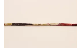 Lazo Tubo Kimono 3mm Granates, verdes y cremas / Lazos