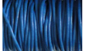 SIMIL CUERO 2MM AZULON / Hilos y Cordones, Algodón / Símil