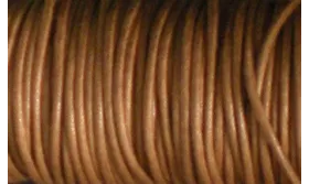 SIMIL CUERO 2MM MARRON CLARO / Hilos y Cordones, Algodón / Símil