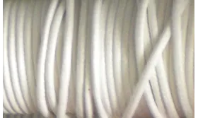 SIMIL CUERO 2MM BLANCO / Hilos y Cordones, Algodón / Símil