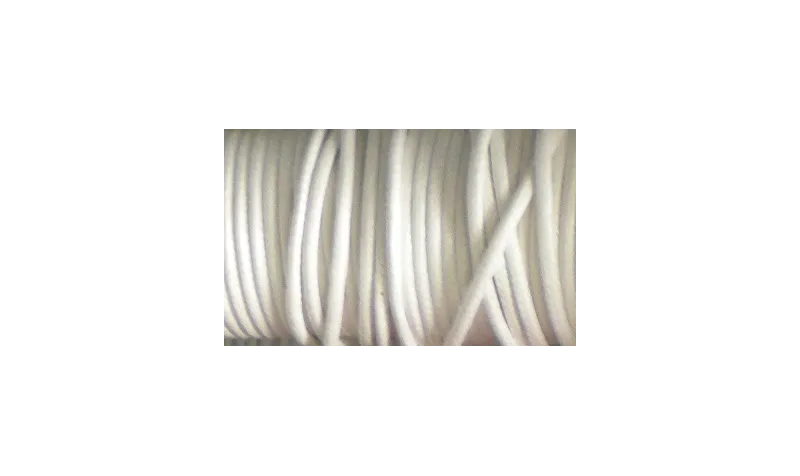 SIMIL CUERO 2MM BLANCO / Hilos y Cordones, Algodón / Símil