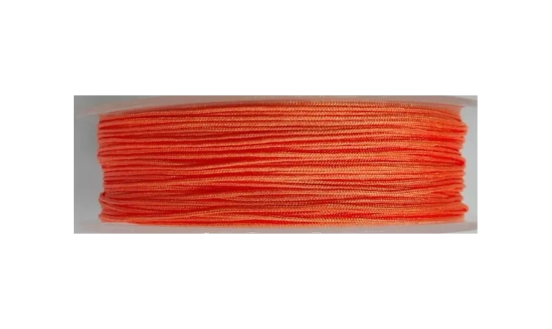 Hilo Macramé 1mm Naranja fluor / Hilos y Cordones, Algodón / Símil