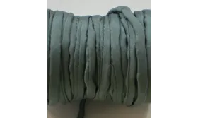 Cinta de seda Natural cosida 4mm Gris claro / Hilos y Cordones, Hilo de seda