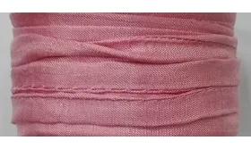 Cinta de seda Natural cosida 4mm Rosa / Hilos y Cordones, Hilo de seda