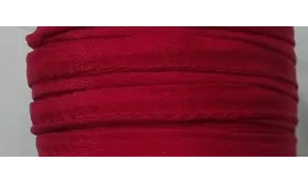 Cinta de seda Natural cosida 4mm rojo / Hilos y Cordones, Hilo de seda