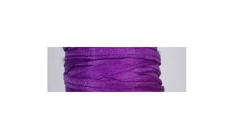 Cinta de seda Natural cosida 5-7mm Morado / Hilos y Cordones, Hilo de seda