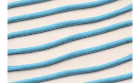 Cordón de SEDA 3mm relleno color Turquesa / Hilos y Cordones, Hilo de seda