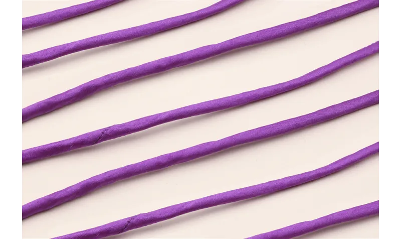 Cordón de SEDA 3mm relleno color Morado