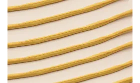 Cordón de SEDA 3mm relleno color Amarillo / Hilos y Cordones, Hilo de seda