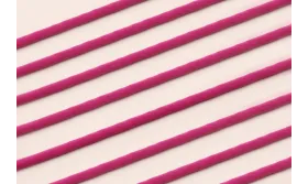 Cordón de SEDA 3mm relleno color Fucshia / Hilos y Cordones, Hilo de seda