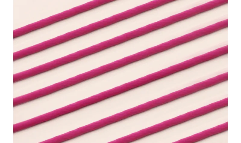 Cordón de SEDA 3mm relleno color Fucshia