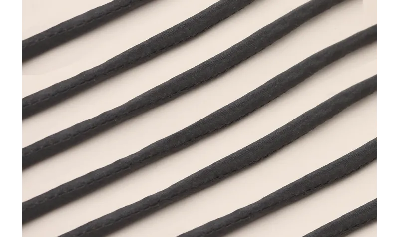 Cordón de SEDA 3mm relleno color Gris Oscuro