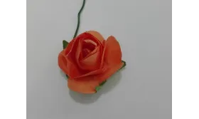 Flor Papel 2cms diámetro Naranja / Complementos de Pelo