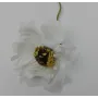 Flor Tela 45cms diámetro Blanca / Complementos de Pelo