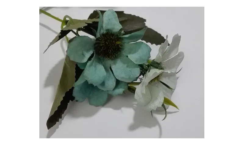 Ramillete flores 4 a 5cms diametro Verdes / Complementos de Pelo