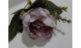 Flor tupida 5cms diámetro Malva / Complementos de Pelo