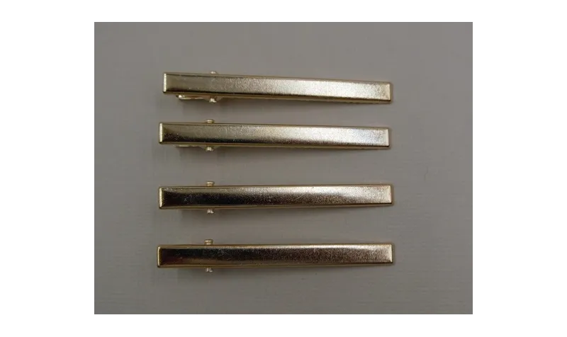 Pinza Pasador 80*6mm Dorada / Complementos de Pelo