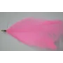 Colgante Pluma 75*45mm Rosa fuerte / Cuentas y Plumas
