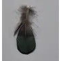 Pluma cola tornasol 80mm / Cuentas y Plumas