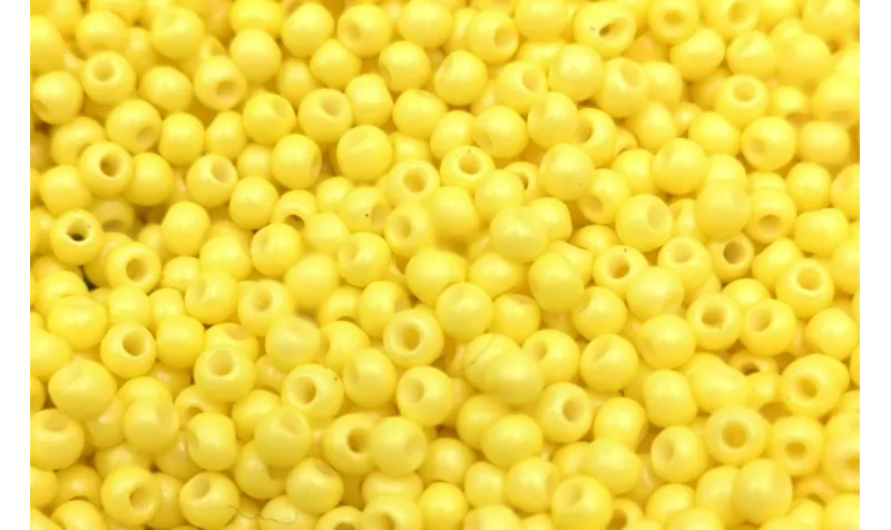 10 gramos de Abalorio cristal Amarillo fluor