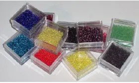 10 gramos de Abalorio Gris Opaco / Abalorio pulseras y Collares