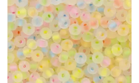 10 gramos Abalorio MIX Fluor trans 3mm / Abalorio pulseras y Collares