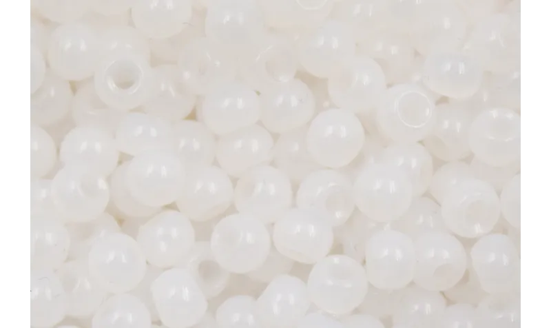 10 gramos Abalorio Blanco 4mm / Abalorio pulseras y Collares