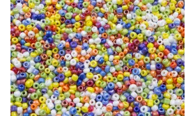 10 gramos de Abalorio Mix color Brillo  de 2mm / Abalorio pulseras y Collares