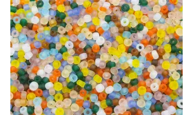 10 gramos de Abalorio Mix color Glaseado lor 3mm / Abalorio pulseras y Collares