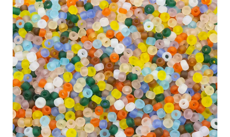 10 gramos de Abalorio Mix color Glaseado lor 3mm / Abalorio pulseras y Collares