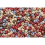 10 gramos de Abalorio 4mm Mix colores Tierra / Abalorio pulseras y Collares
