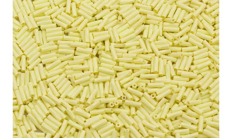 10 gramos de canutillo cristal 5mm Amarillo Pálido / Abalorio pulseras y Collares