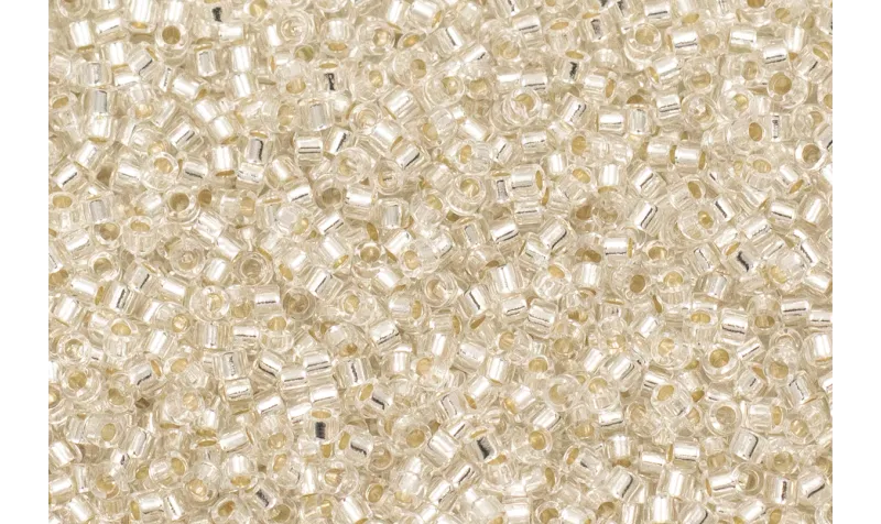 Bola de 8grs Delica BD Silver Lines Crustal / Delicas de 