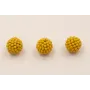 Bola abalorio 11mm Amarillo mostaza / Abalorio pulseras y Collares