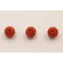 Bola abalorio 11mm Coral / Abalorio pulseras y Collares