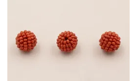 Bola abalorio 11mm Coral / Abalorio pulseras y Collares