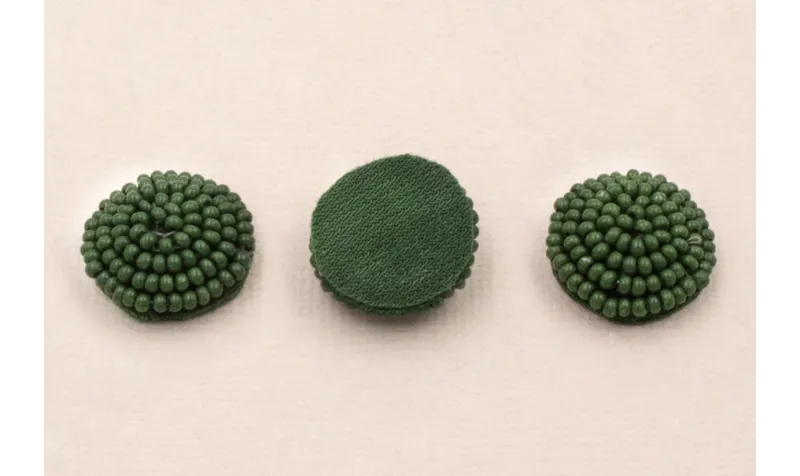 Disco de abalorio de 16mm Verde