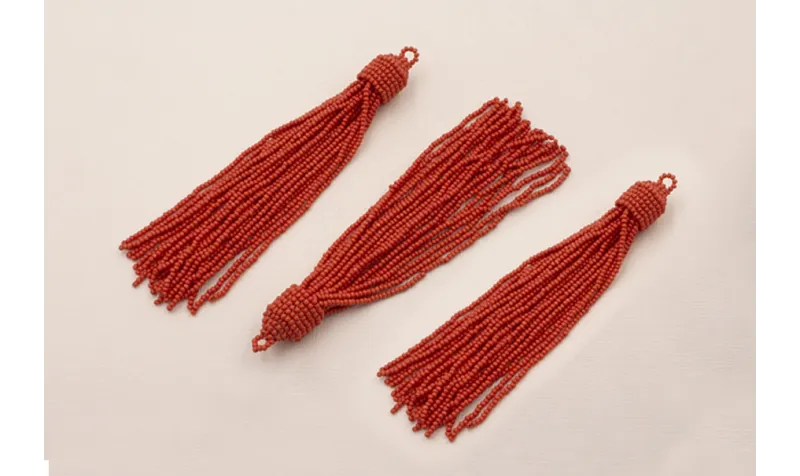 Fleco de Abalorio de 120mm  Coral / Abalorio pulseras y Collares