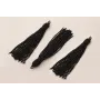 Fleco de Abalorio de 120mm  Negro / Abalorio pulseras y Collares