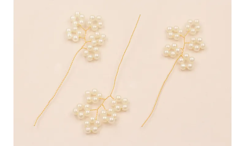 Rama de 5 aros de abalorio Perla de 3mm