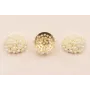Disco de 20mm abalorio engarzado Perla / Abalorio pulseras y Collares