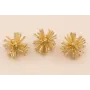 Estrella de Abalorio Dorado de 30mm diámetro / Abalorio pulseras y Collares